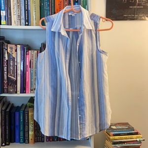 🔥3 FOR $10🔥 Striped sleeveless button down